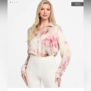 Marciano Elegant Satin Blouse - Size L